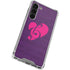Purple Musical Notes Galaxy S24 FE Clear Case